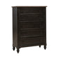 5 Drawer Chest - Black