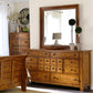 Queen Sleigh Bed, Dresser & Mirror, Night Stand