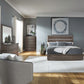 King Panel Bed, Dresser & Mirror, Chest