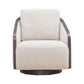 Uph Swivel Accent Chair - Dark Brown