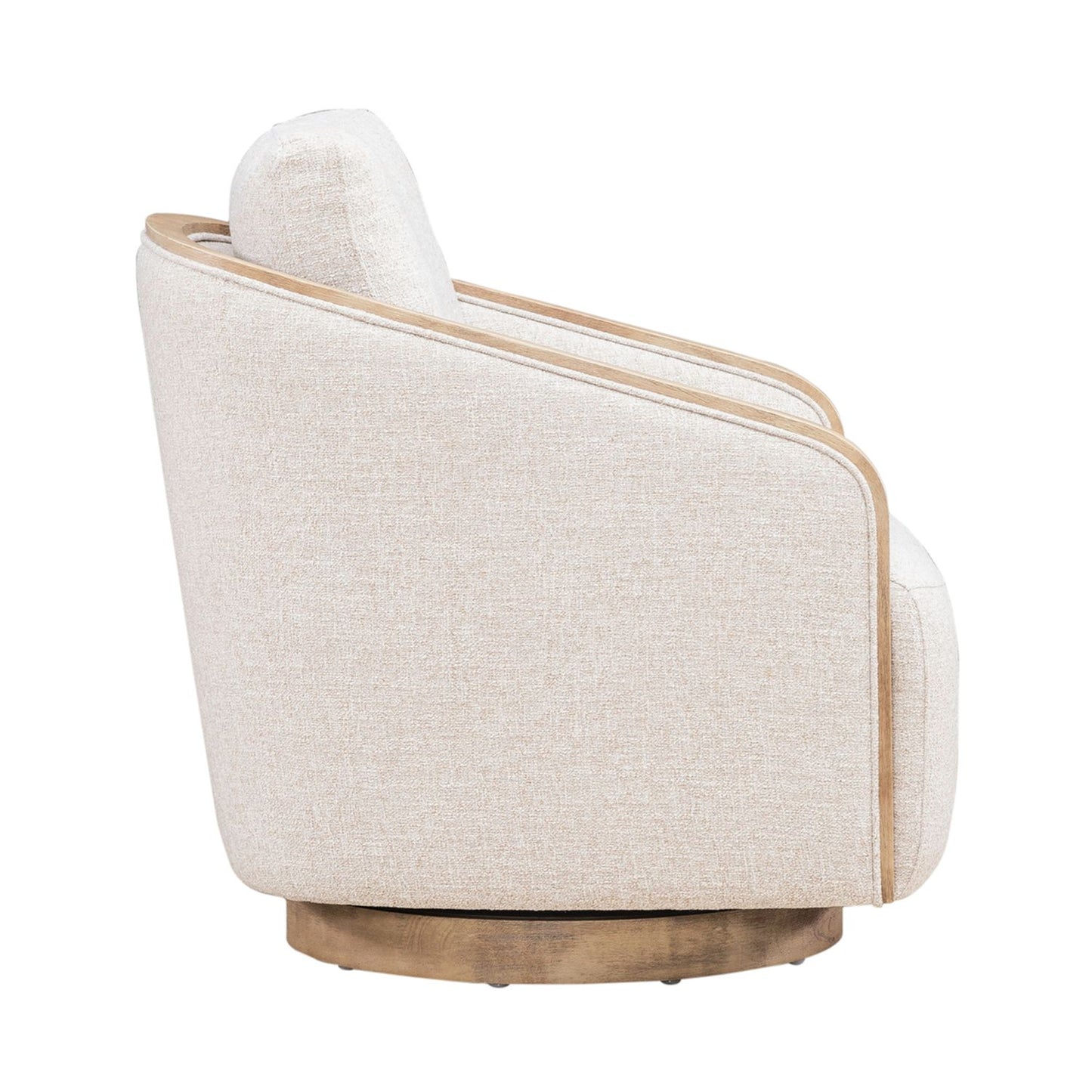 Uph Swivel Accent Chair - Light Brown