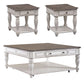 3 Piece Set (1-Cocktail 2-End Tables)