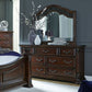 King Poster Bed, Dresser & Mirror