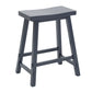 24 Inch Sawhorse Counter Stool- Navy