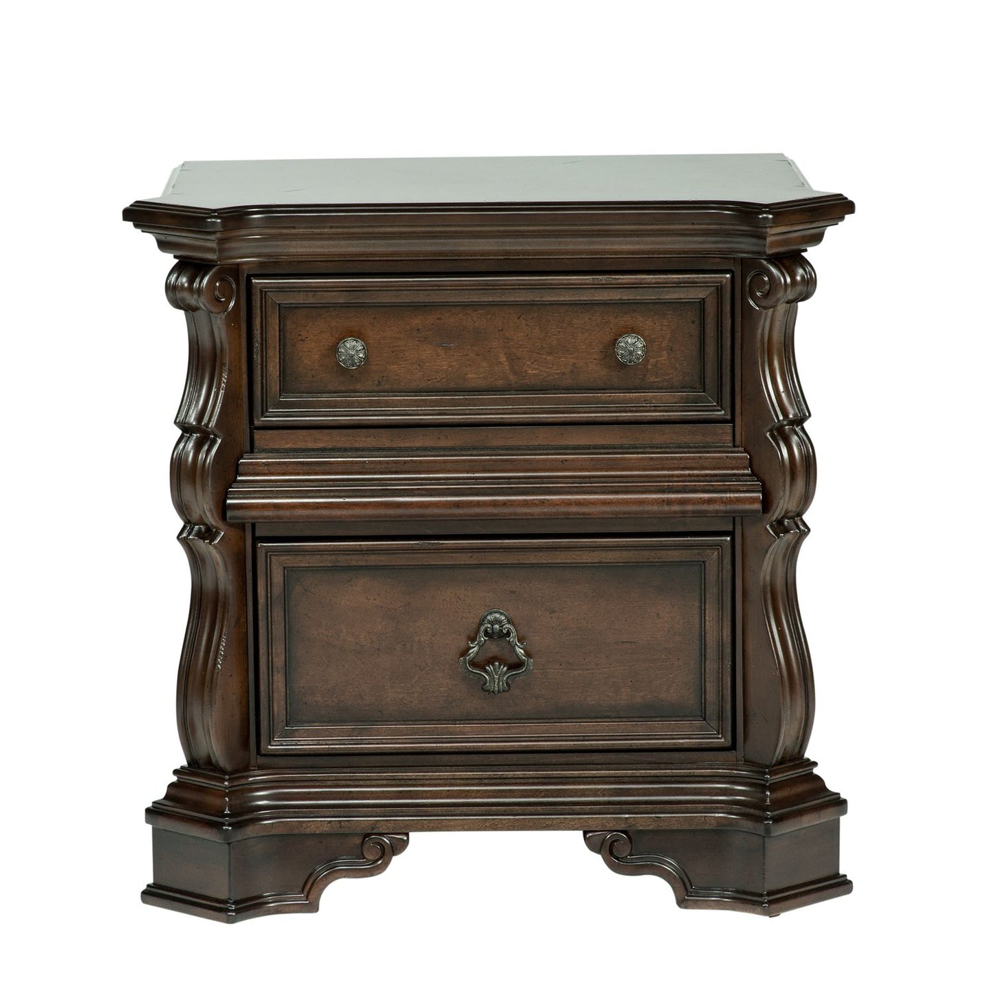 Queen Sleigh Bed, Dresser & Mirror, Chest, Night Stand