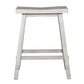 24 Inch Sawhorse Counter Stool - White
