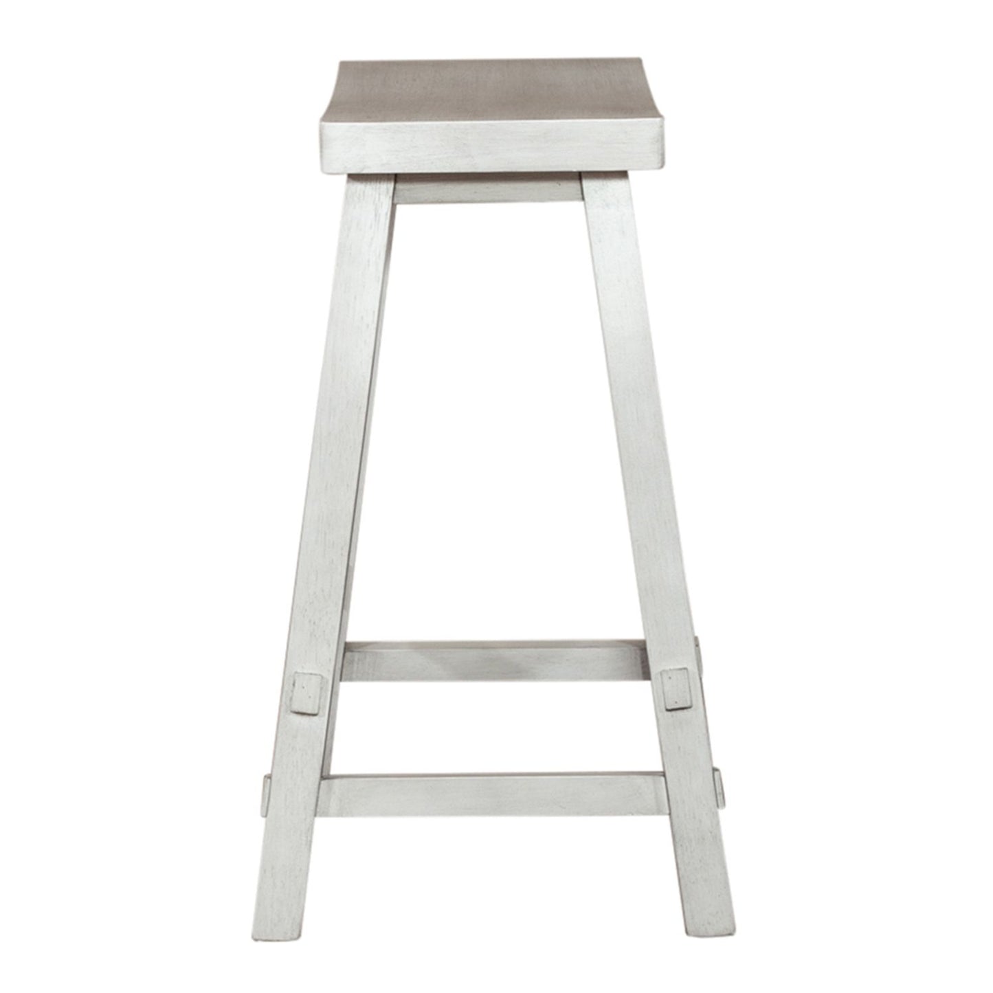 24 Inch Sawhorse Counter Stool - White