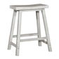 24 Inch Sawhorse Counter Stool - White