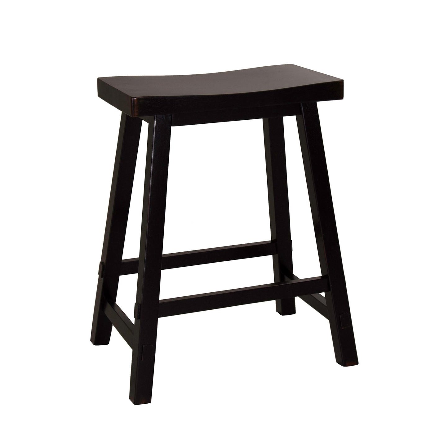 24 Inch Sawhorse Counter Stool - Black (RTA)