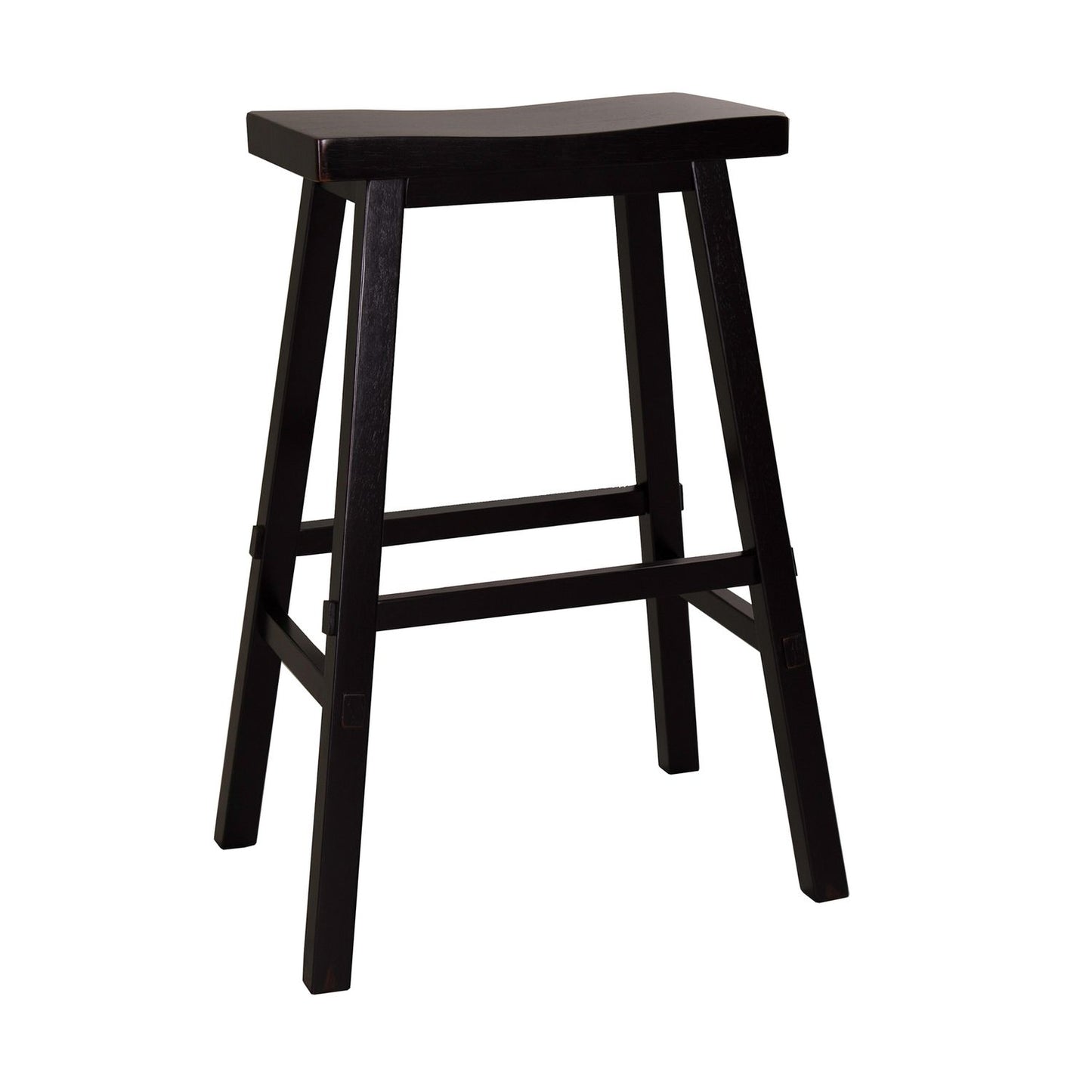 30 Inch Sawhorse Barstool - Black (RTA)