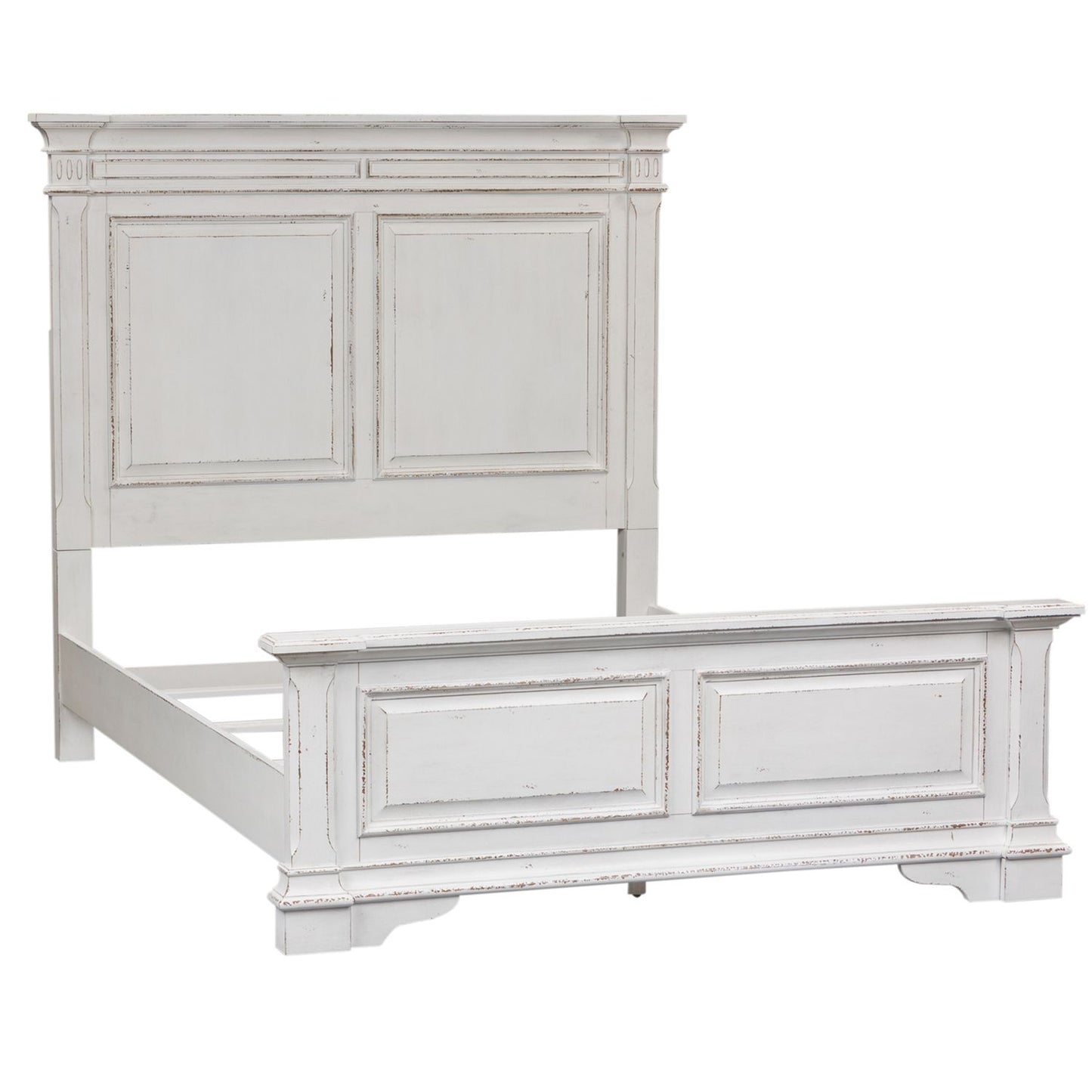 King Panel Bed, Dresser & Mirror