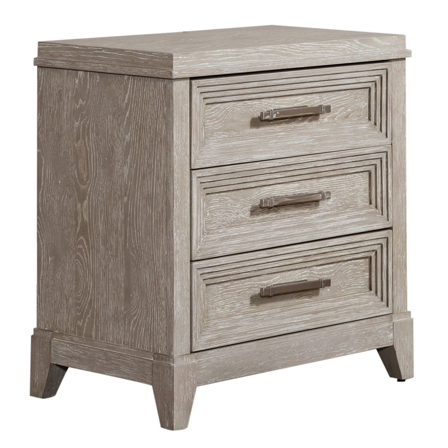 King Uph Bed, Dresser & Mirror, Chest, Night Stand