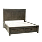 Queen Two Sided Storage Bed, Dresser & Mirror, Chest, Night Stand
