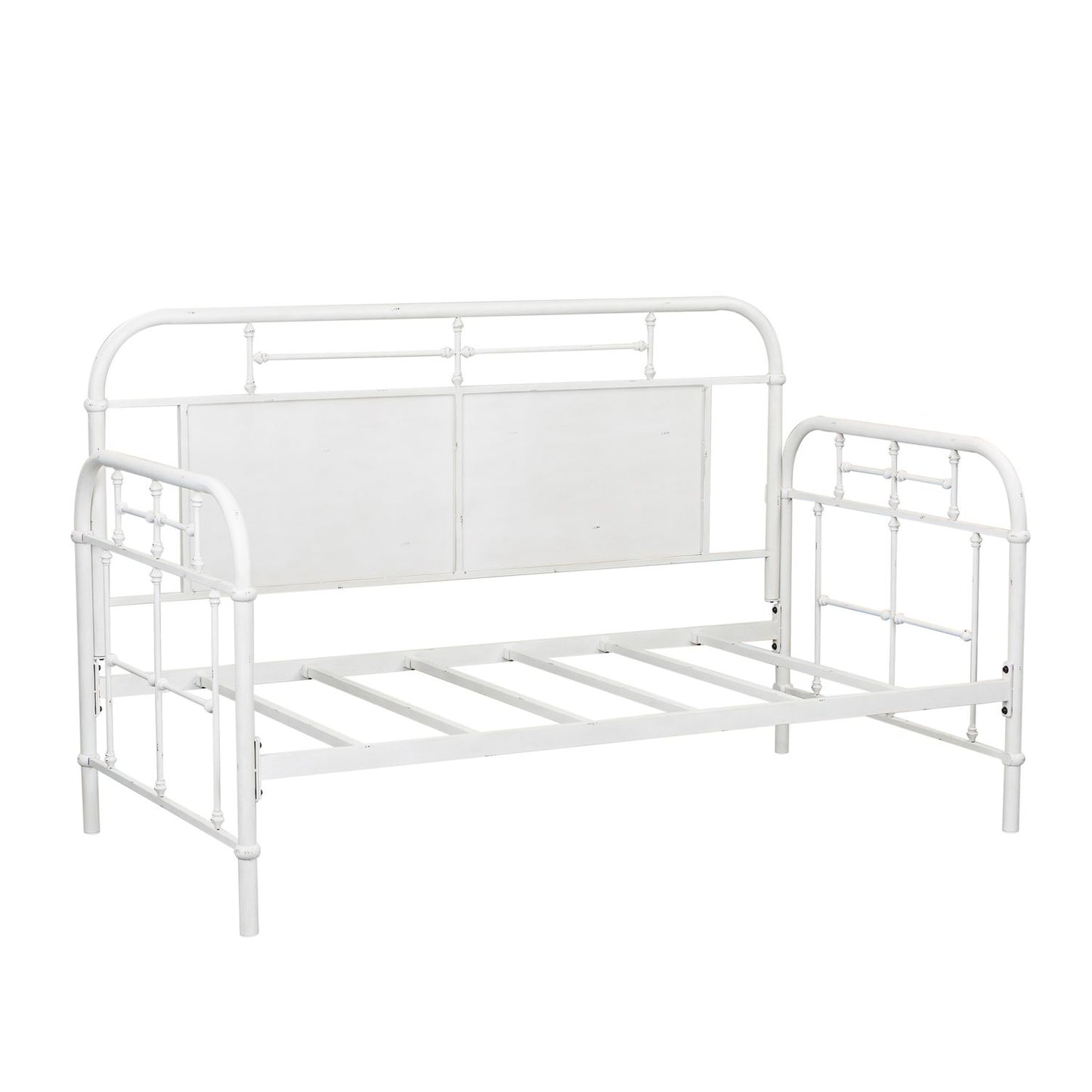 Twin Metal Day Bed - Antique White