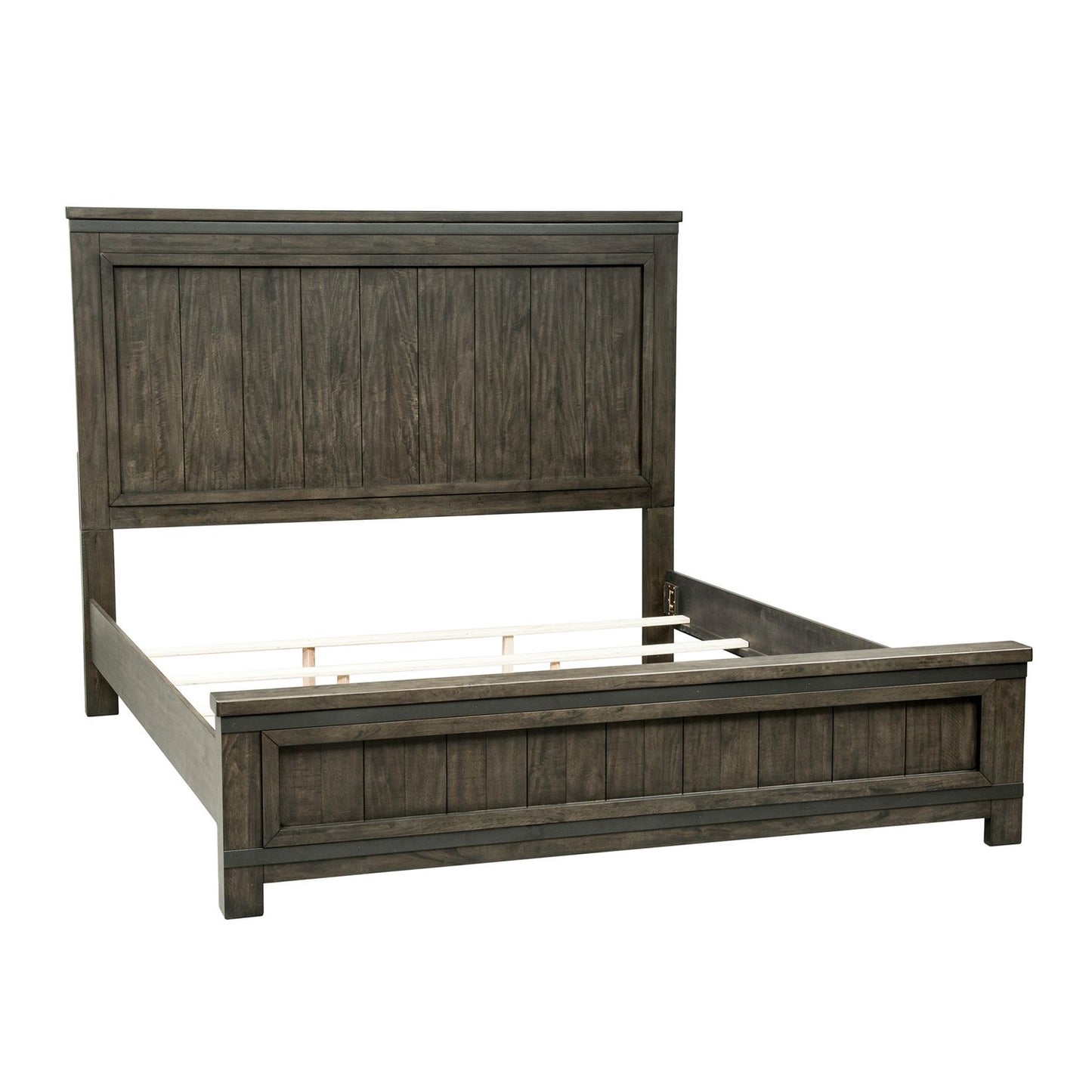King Panel Bed, Dresser & Mirror