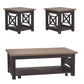 3 Piece Set (1-Cocktail 2-End Tables)