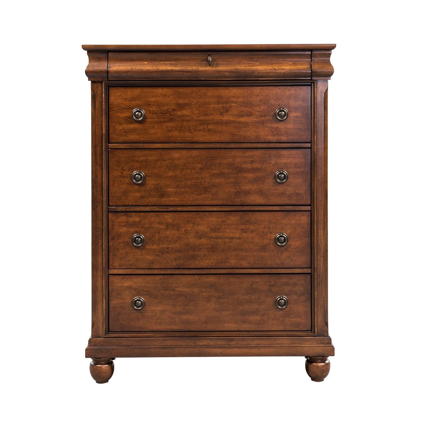 King Sleigh Bed, Dresser & Mirror, Chest