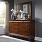 Queen Sleigh Bed, Dresser & Mirror, Night Stand