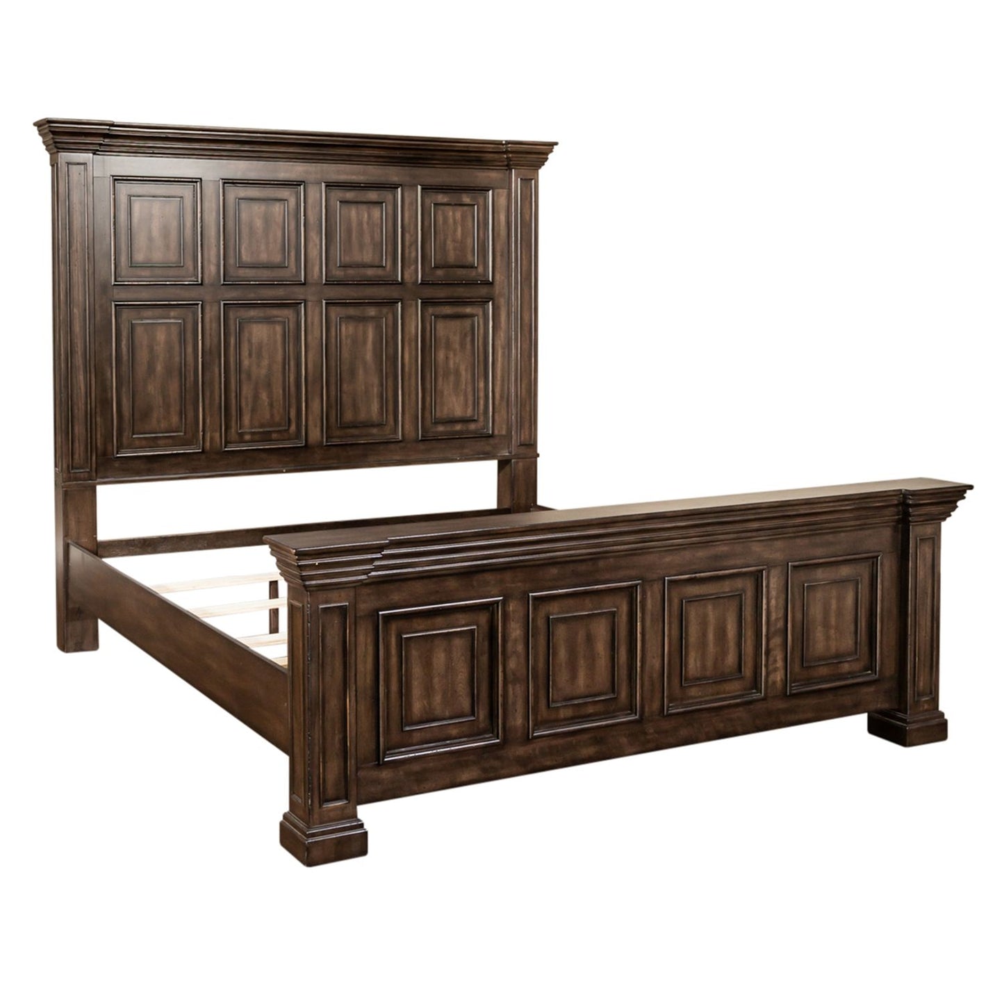 King Panel Bed, Dresser & Mirror, Chest, Night Stand
