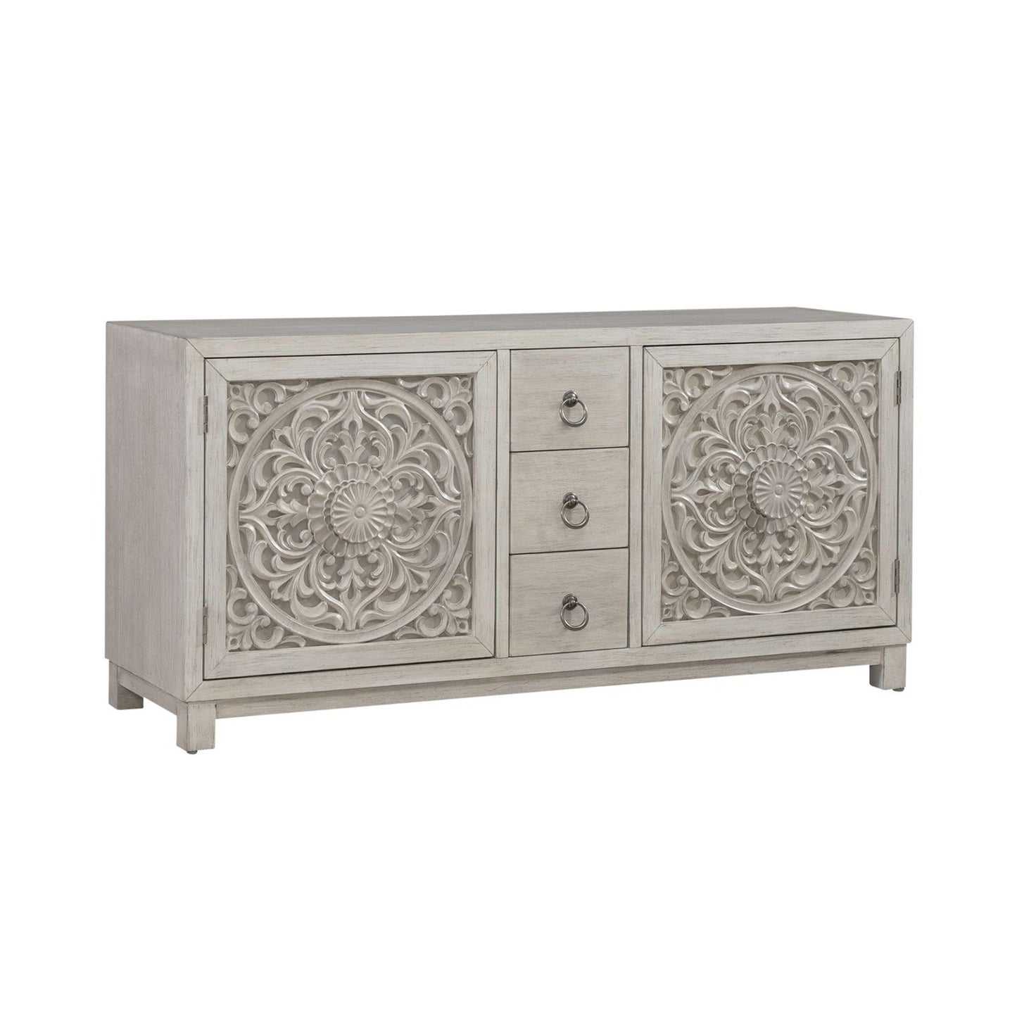 2 Door 3 Drawer Accent Cabinet