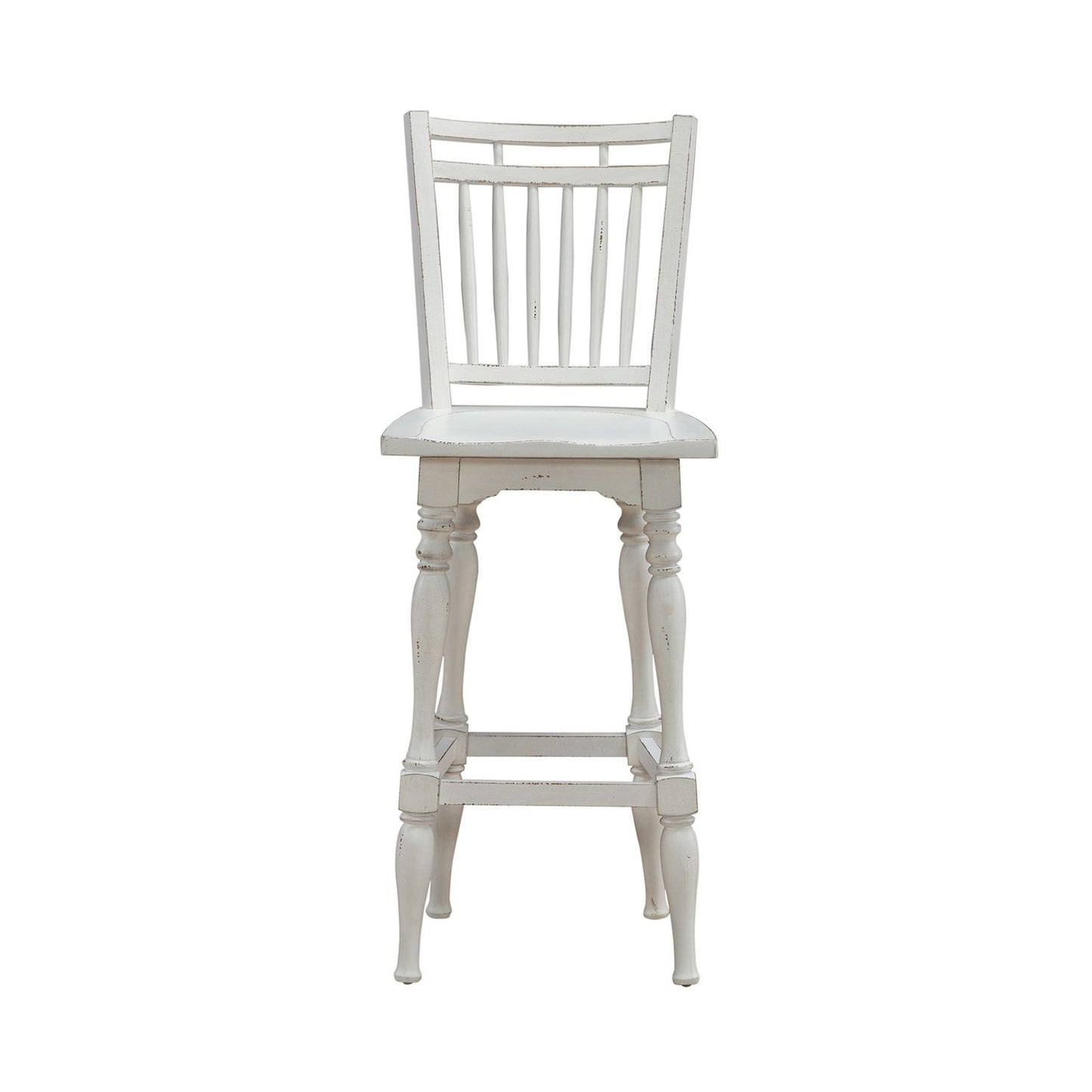 Spindle Back Swivel Bar Stool
