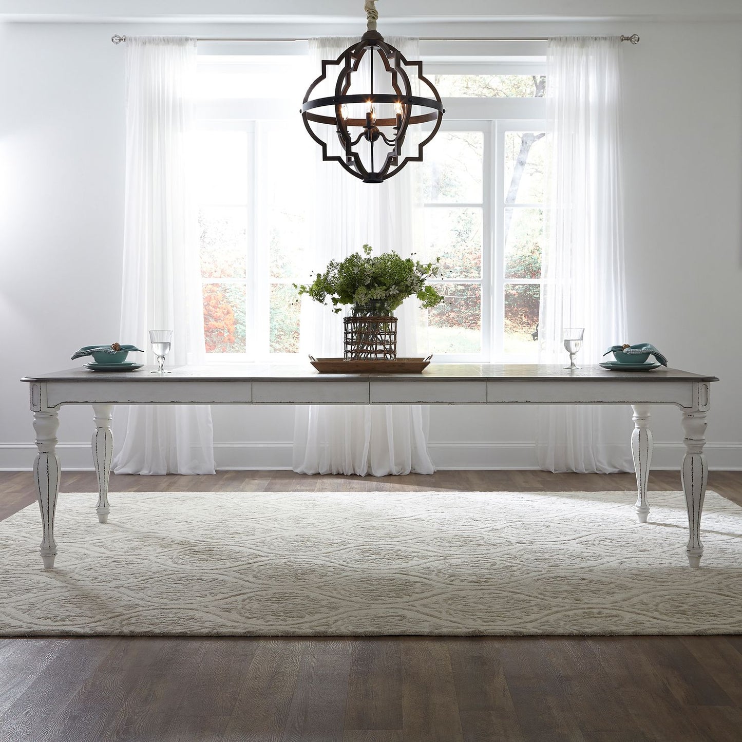5 Piece Leg Table Set