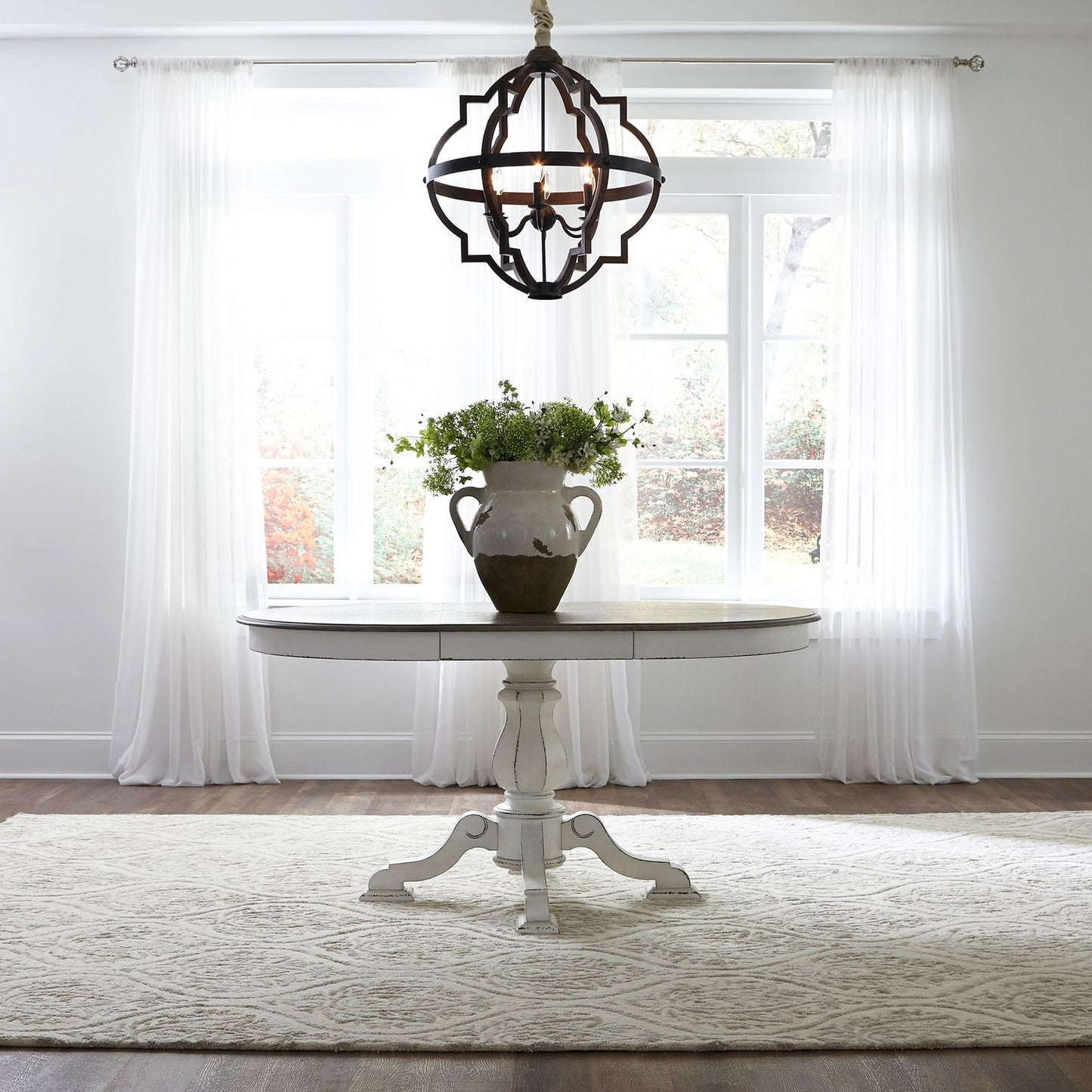 5 Piece Pedestal Table Set