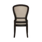 Uph Tufted Back Side Chair - Black