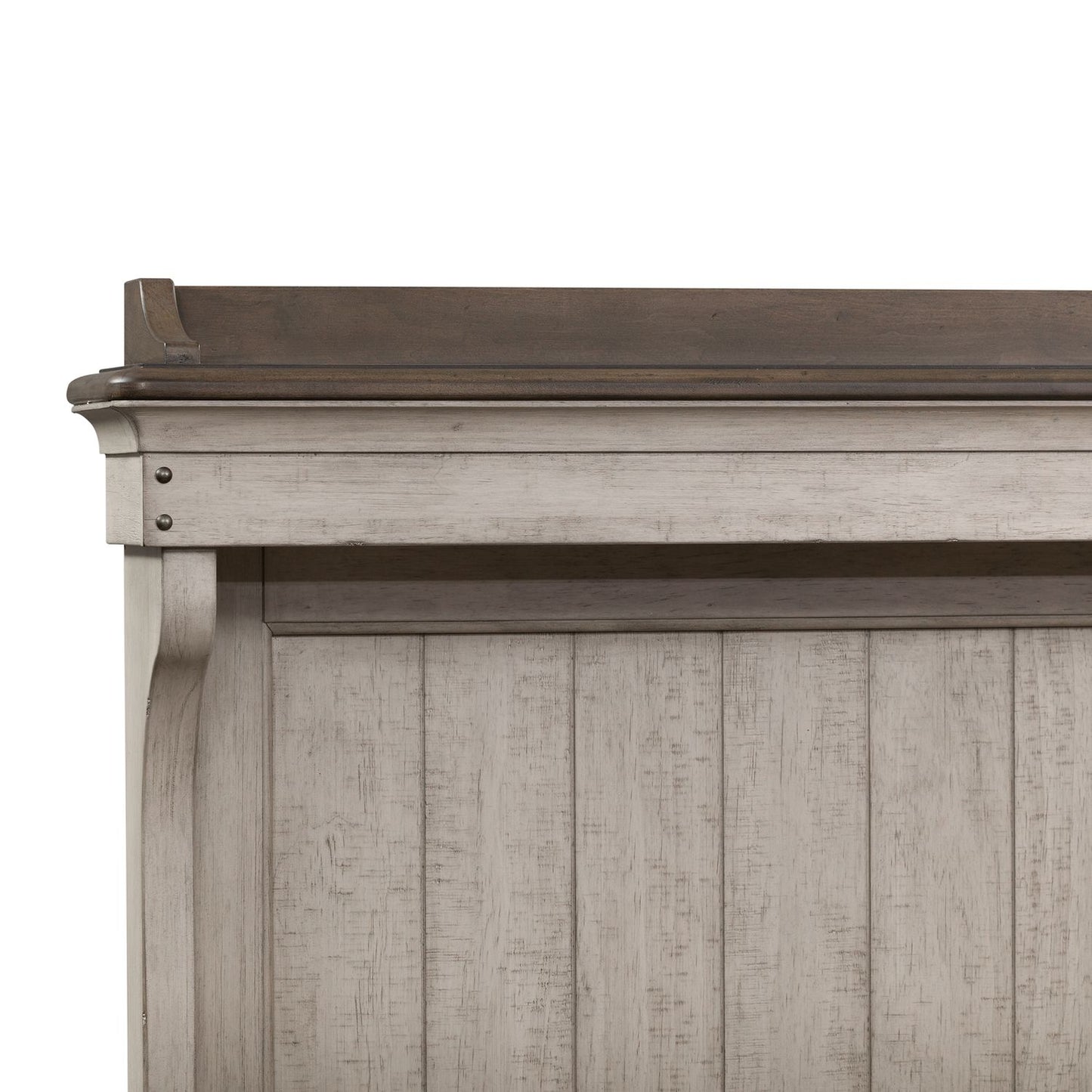 Queen Mantle Storage Bed