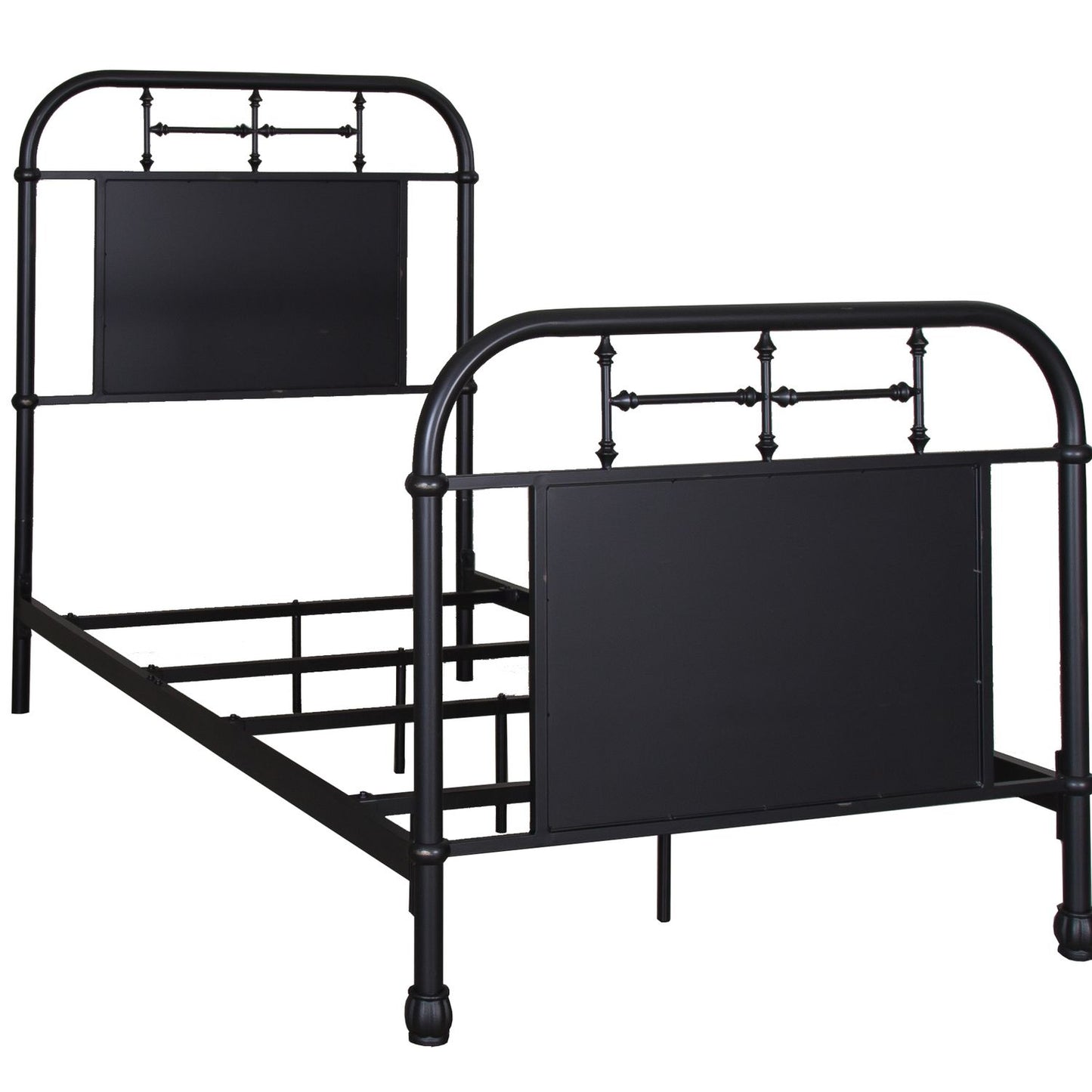 Twin Metal Bed - Black