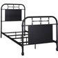 Twin Metal Bed - Black