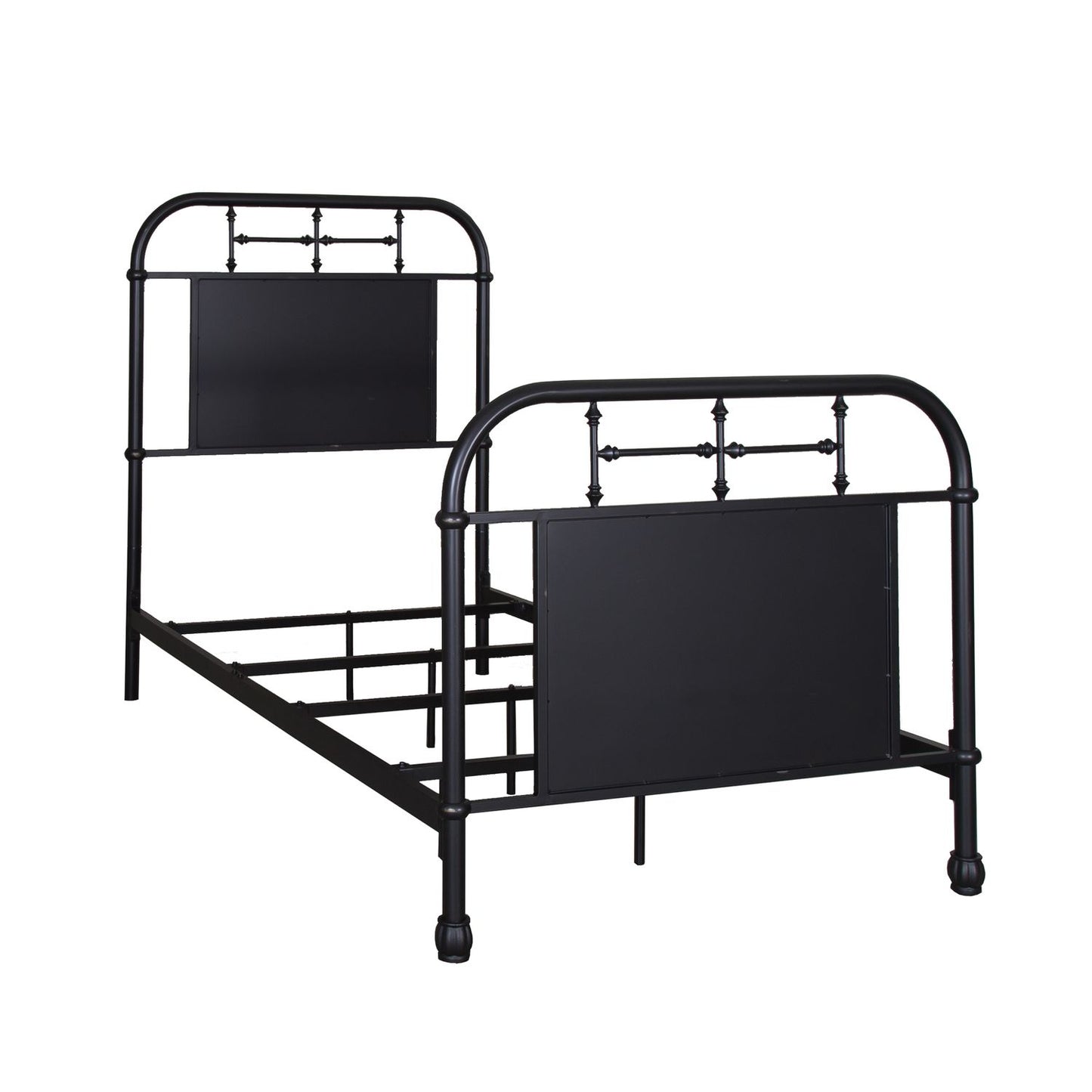 Twin Metal Bed - Black