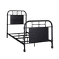 Twin Metal Bed - Black