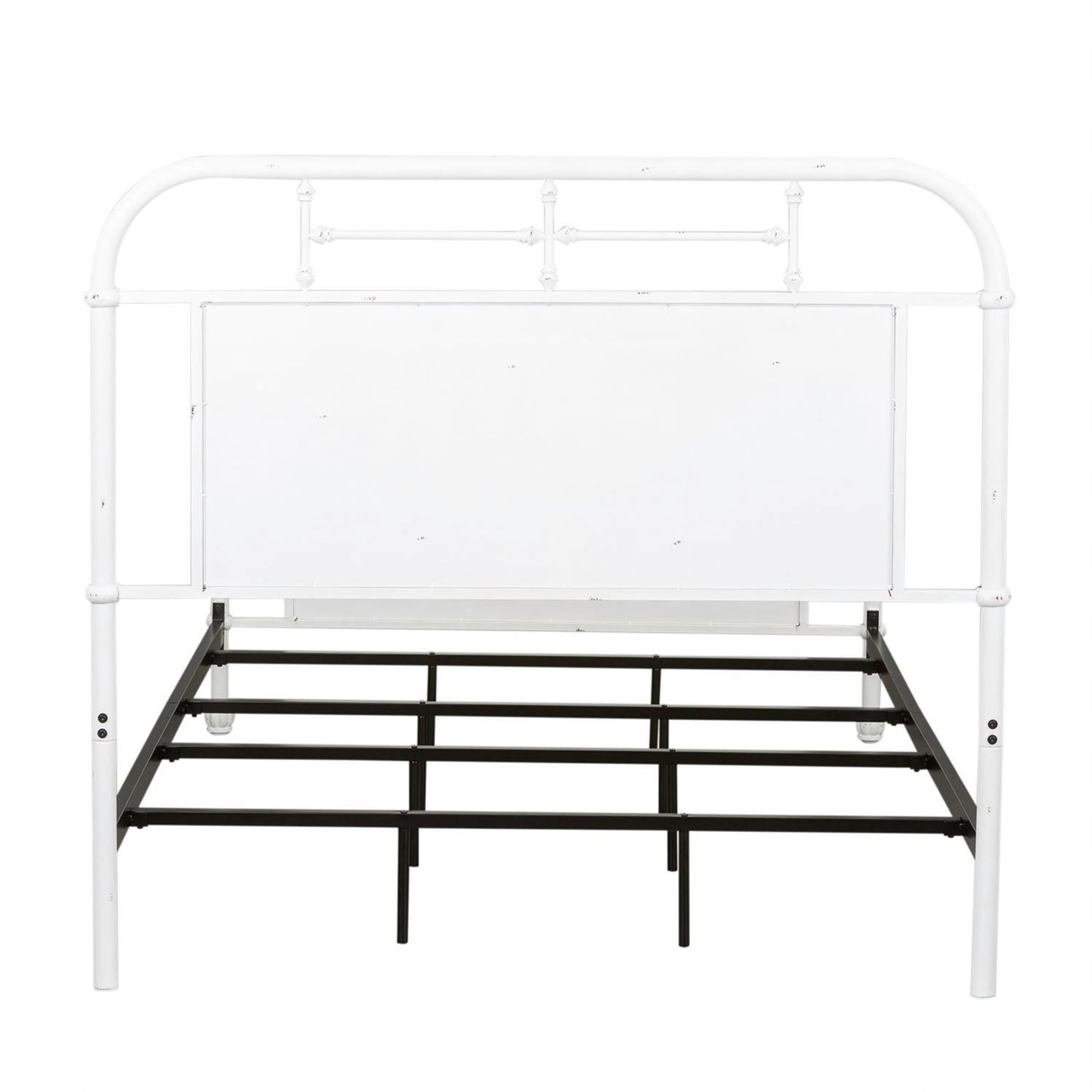 Twin Metal Bed - Antique White