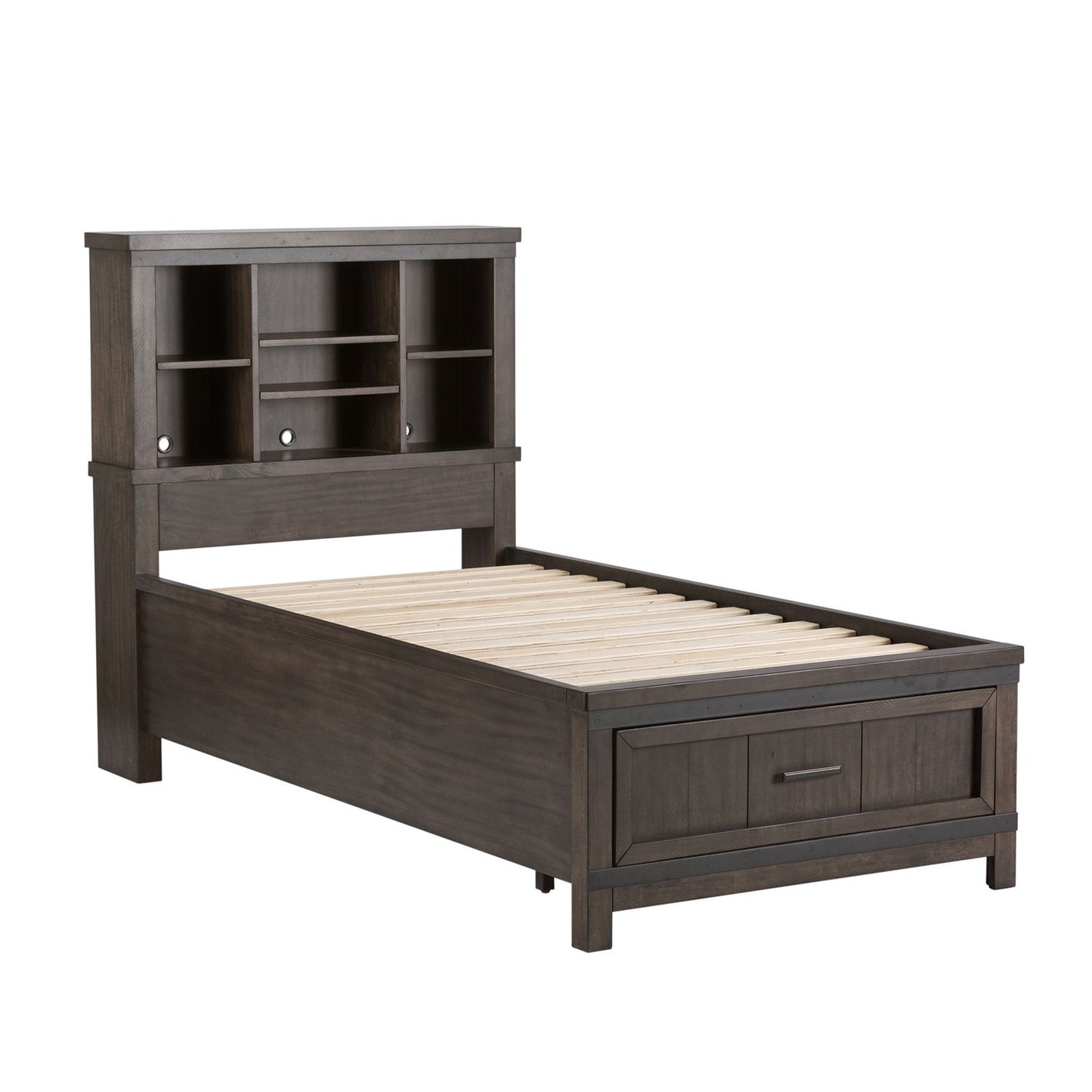 Twin Bookcase Bed, Dresser & Mirror