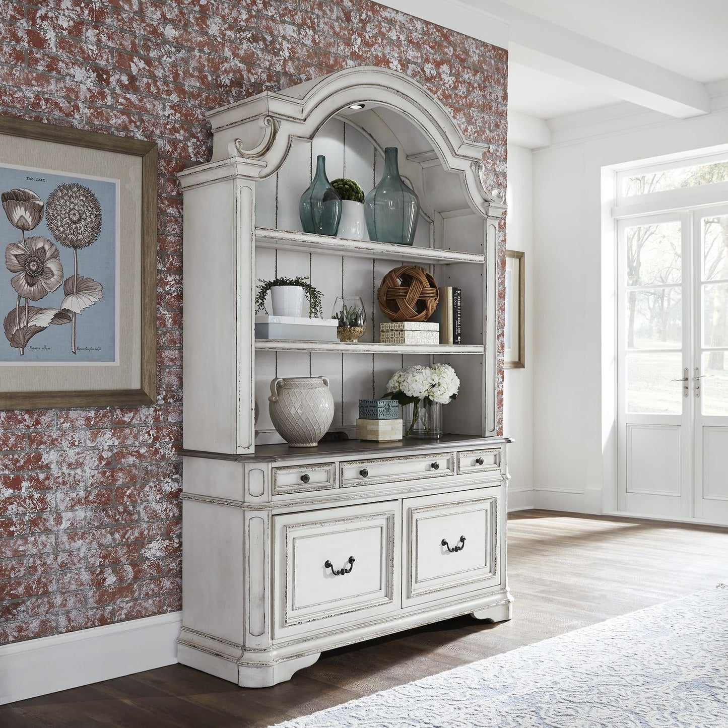 3 Piece Desk & Hutch Set