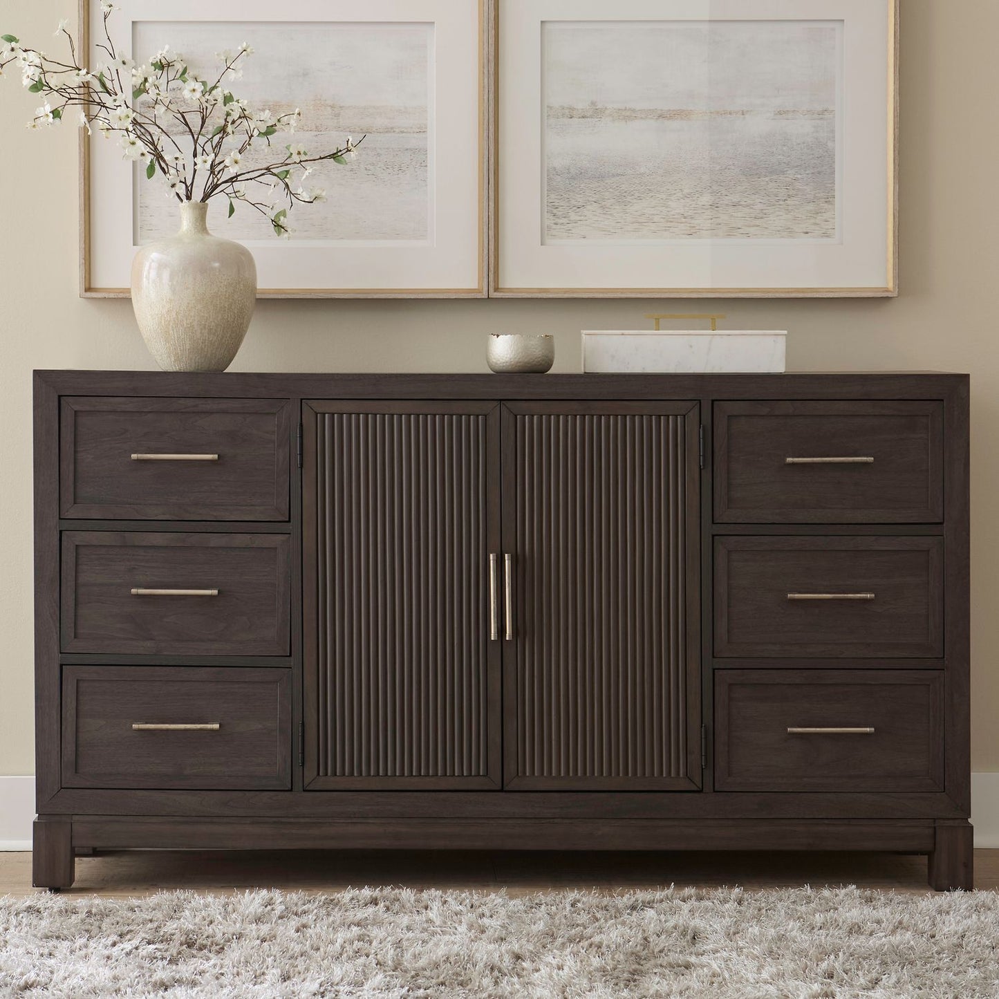 2 Door 6 Drawer Dresser