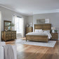 King Panel Bed, Dresser & Mirror, Chest, Night Stand