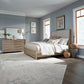 King Uph Bed, Dresser & Mirror