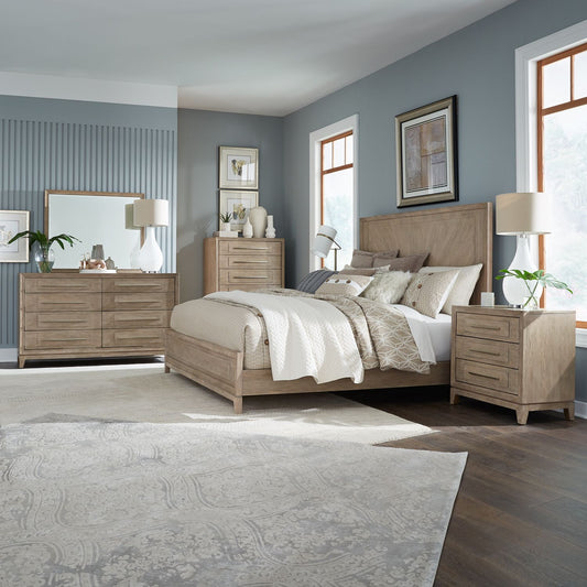 Queen Panel Bed, Dresser & Mirror, Chest, Night Stand