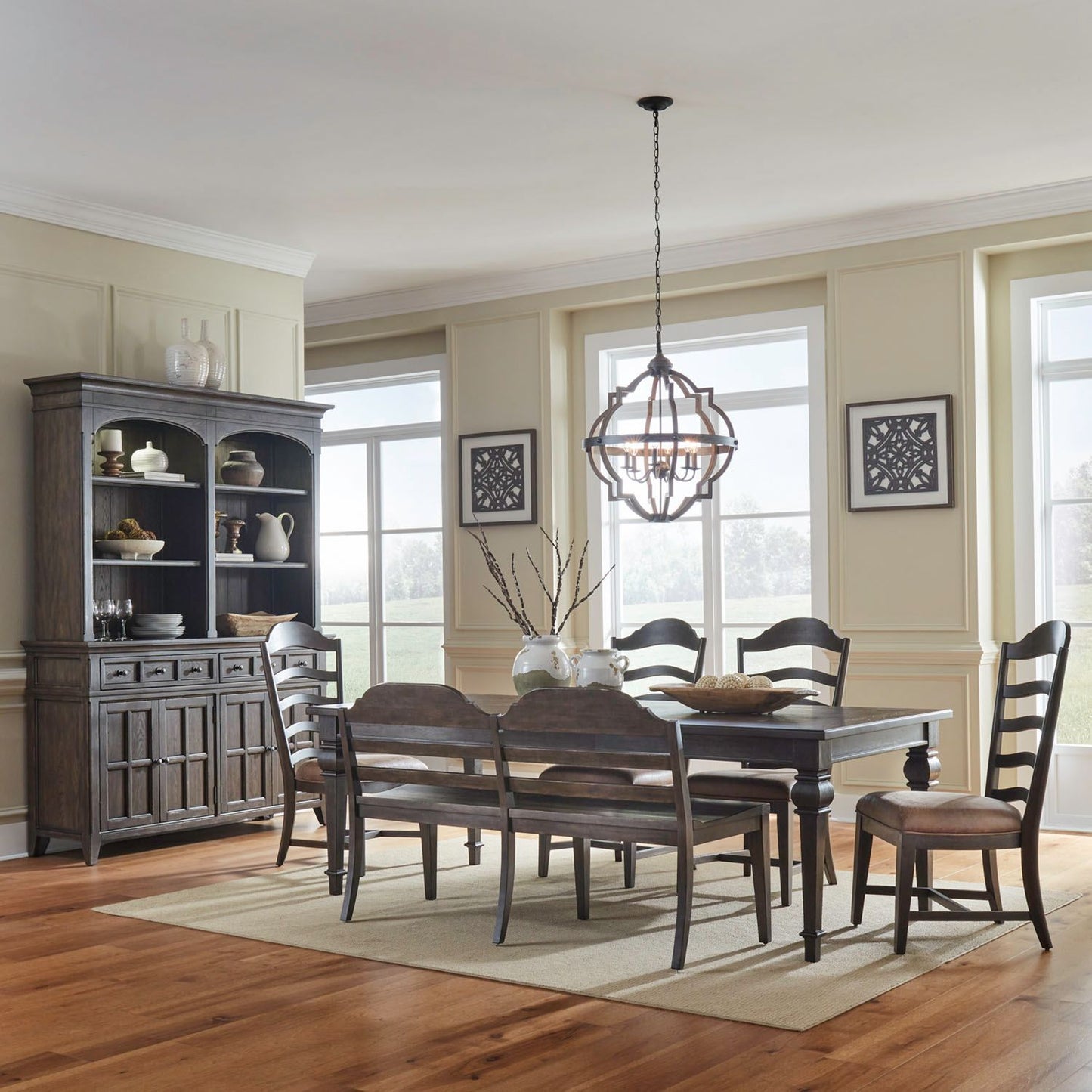 6 Piece Rectangular Table Set