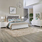 Queen Uph Bed, Dresser & Mirror, Night Stand
