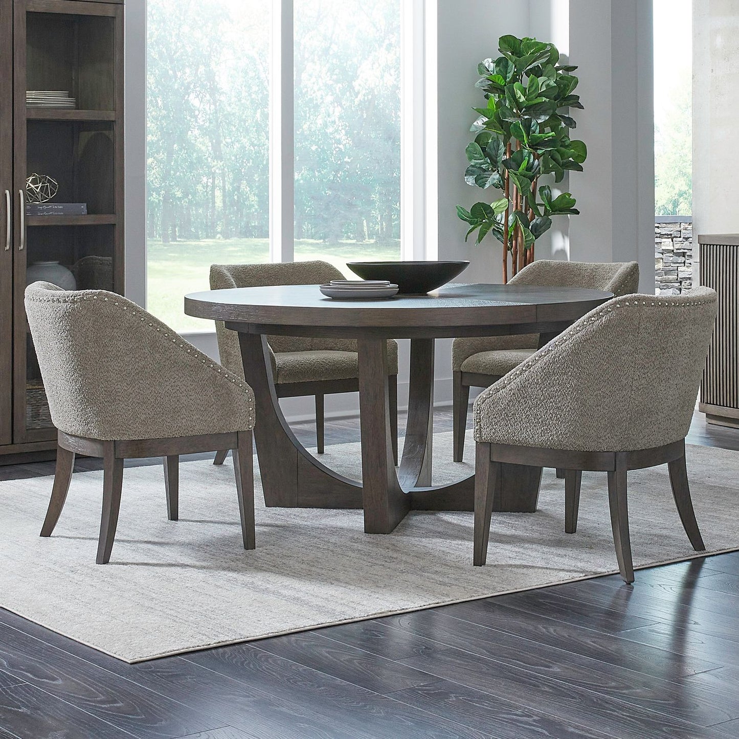 5 Piece Pedestal Table Set