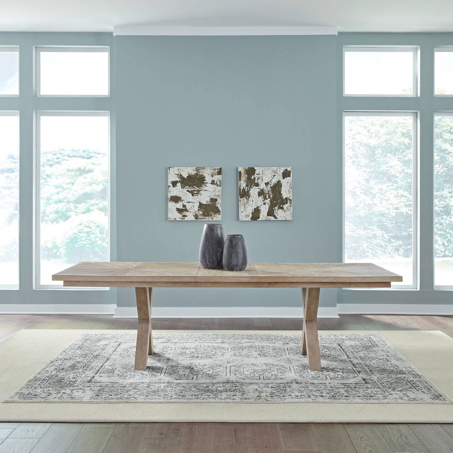 Double Pedestal Table Set – Akins Furniture