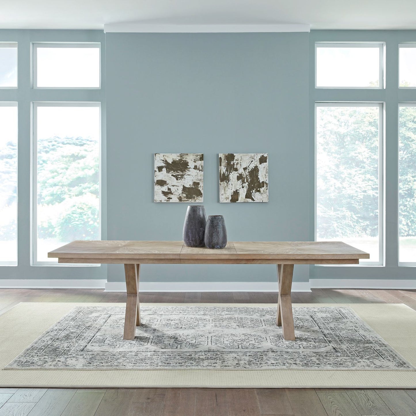 Double Pedestal Table Set