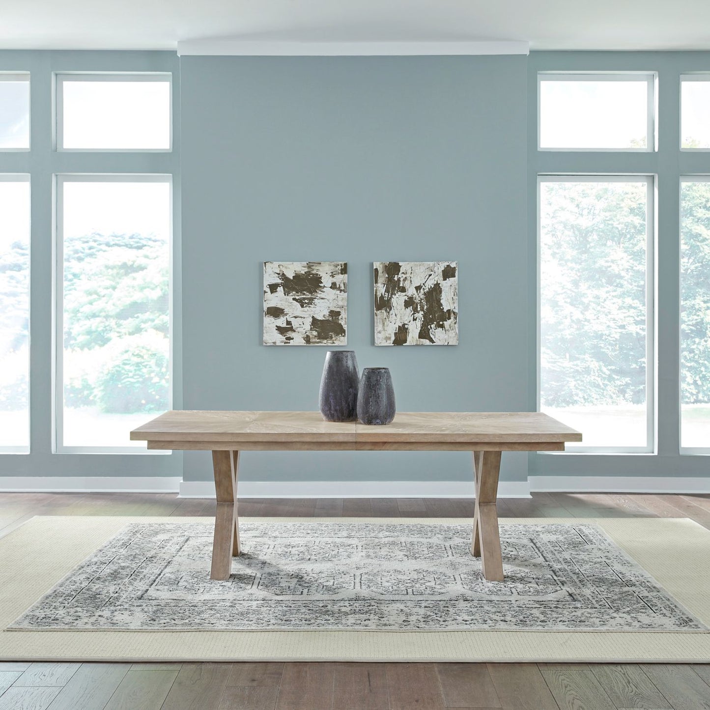 Double Pedestal Table Set