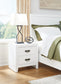 Binterglen California King Panel Bed with Mirrored Dresser and Nightstand