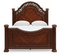 Lavinton Queen Poster Bed with Mirrored Dresser, Chest and Nightstand