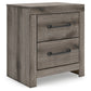 Graystorm Twin Panel Storage Bed with Mirrored Dresser and Nightstand