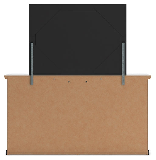 Maribel Twin Panel Bed with Mirrored Dresser, Chest and Nightstand